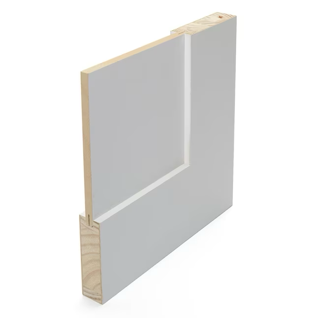 RELIABILT Shaker 36 pulgadas x 80 pulgadas Moderne White 1 panel cuadrado de núcleo sólido madera de pino preacabada puerta plegable Hardware incluido