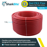 SharkBite 1 in. Red Pex-B Tubing - 500 ft. Coil