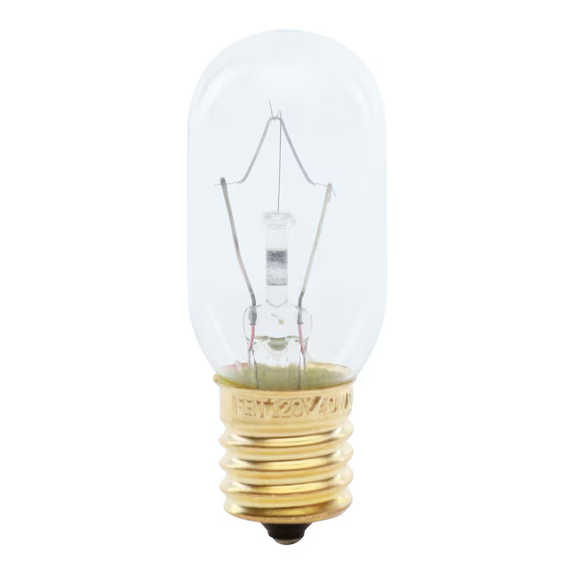 Bombilla incandescente regulable de 40 vatios con base intermedia blanca suave T8 de Feit Electric Appliance (E-17)