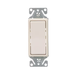 Eaton 15-Amp Single-Pole Illuminated Rocker Light Switch, Light Almond