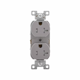 Eaton Arrow Hart 20-Amp 125-volt Tamper Resistant Residential/Commercial Duplex Outlet, Gray