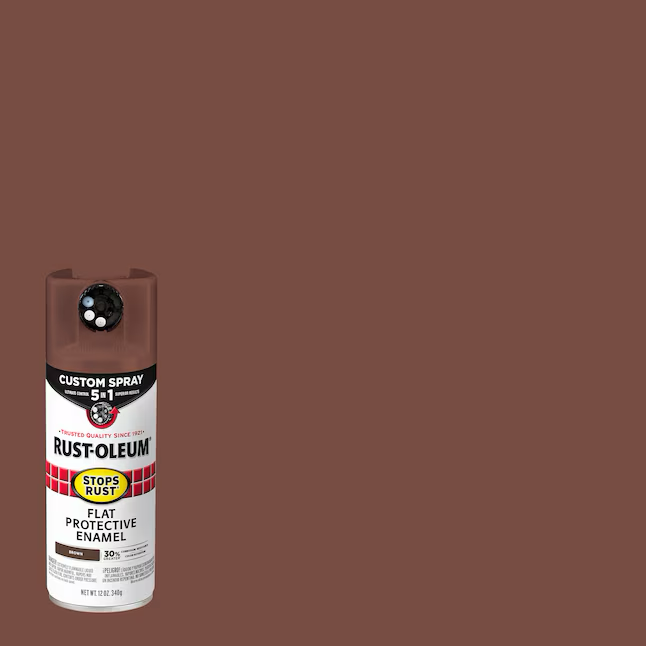 Pintura en aerosol marrón mate Stops Rust 5 en 1 de Rust-Oleum (peso neto: 12 oz)