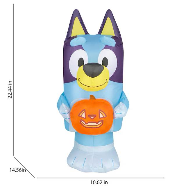 Bluey 22 pulgadas Bluey con calabaza Airdorable inflable