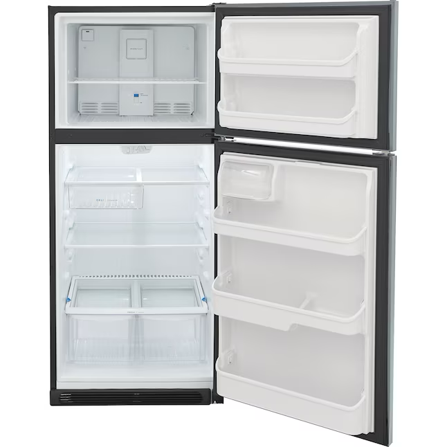 Frigidaire 20,5 Kubikfuß Kühlschrank mit Gefrierfach oben (Edelstahl)