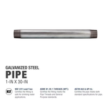 Southland 1-in x 30-in Galvanized Pipe