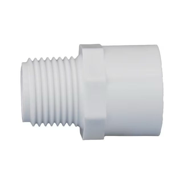 Adaptador macho de PVC Charlotte Pipe de 1-1/4 pulgadas, cédula 40