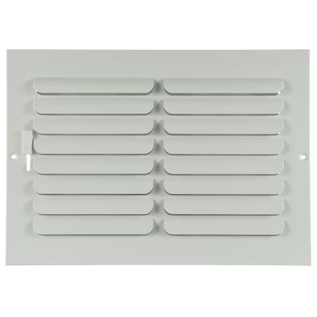 RELIABILT 12 x 8 in, 1 vía, acero curvado, blanco, para pared lateral o techo