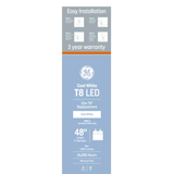 GE T8 LED Replacement 32-Watt EQ T8 Cool White Medium Bi-pin (t8) LED Light Bulb (20-Pack)