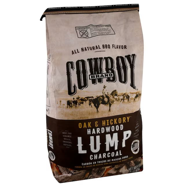 Cowboy Charcoal 18-lb-Holzkohle für Keramikgrills, Smoker und Kessel