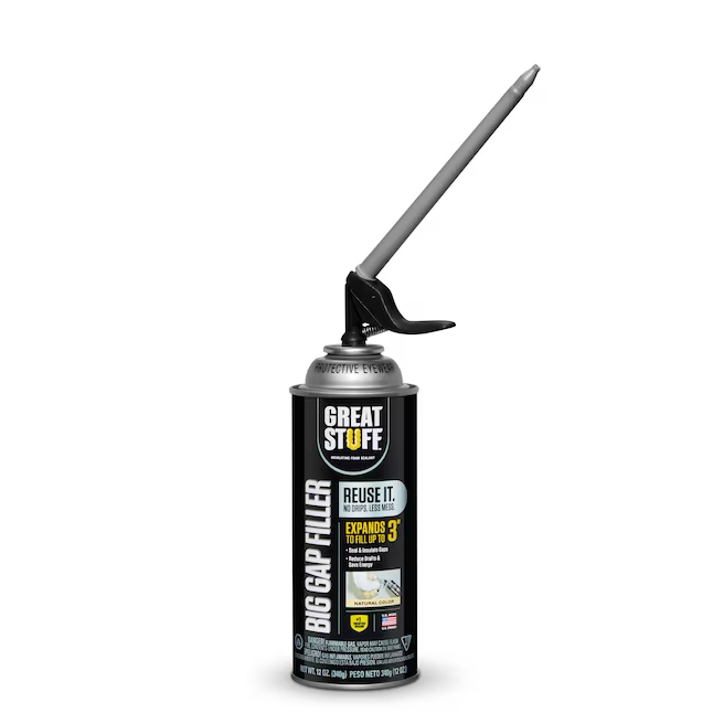 GREAT STUFF Big Gap Filler Dispensador inteligente de 12 oz Aislamiento de espuma en aerosol para interiores y exteriores