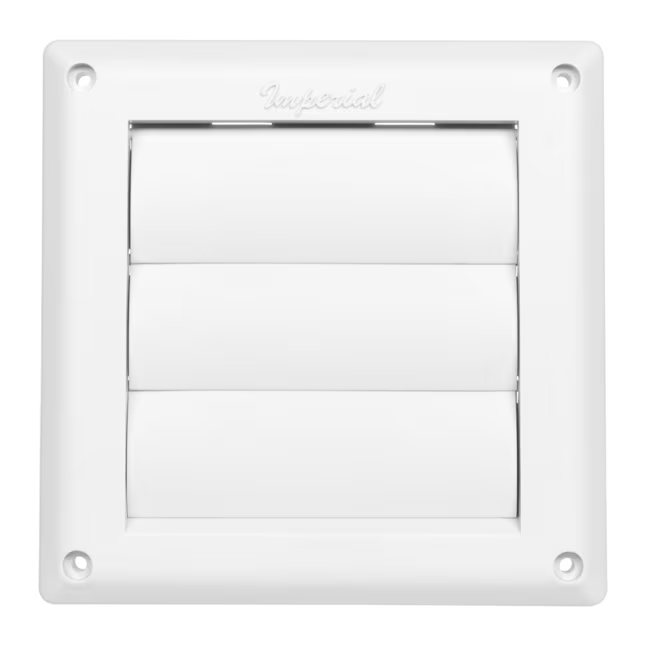 Tapa de ventilación IMPERIAL de 4 pulgadas LVRD blanca