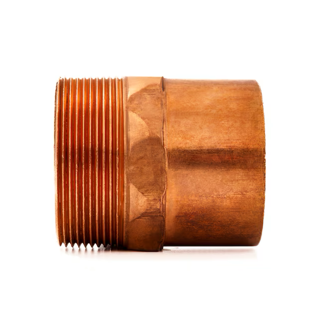 Adaptador macho de cobre de 2 pulgadas Streamline