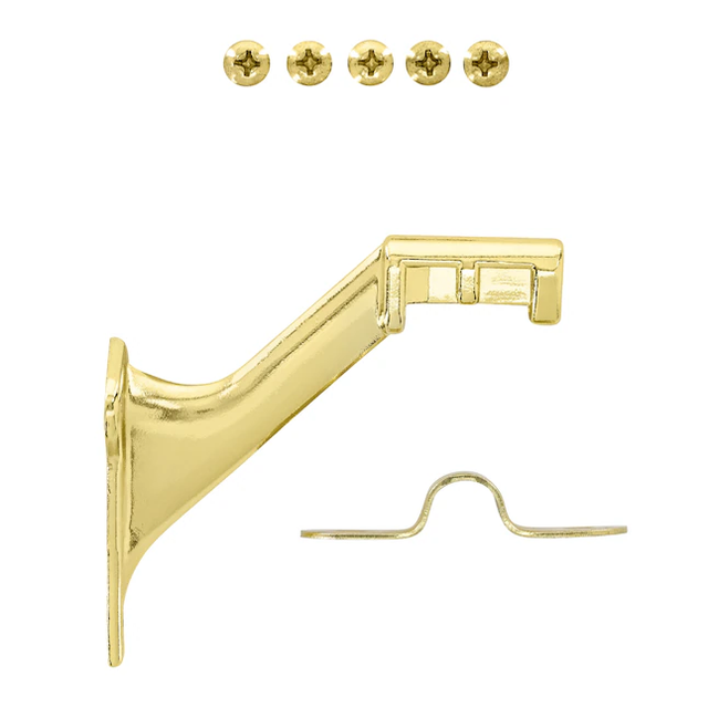 RELIABILT 1.312-in x 3-in Polished Brass Finished Aluminum Handrail