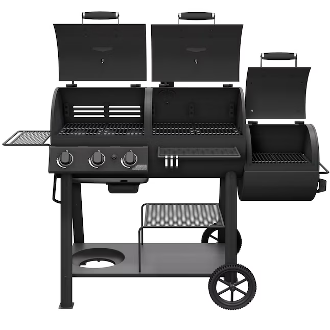 Oklahoma Joe's Canyon Black Gas and Charcoal Combo Grill