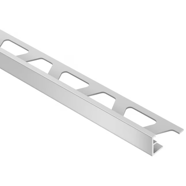 Schluter Systems Schiene 0.5-in W x 98.5-in L Satin Anodized Aluminum L-angle Tile Edge Trim