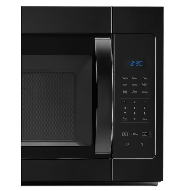 Whirlpool 1.7-cu ft 1000-Watt Over-the-Range Microwave (Black)