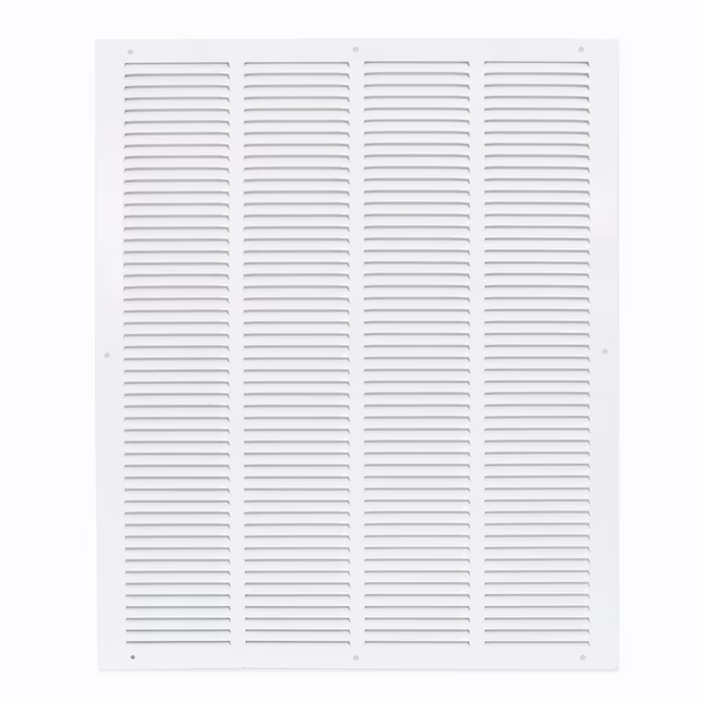 EZ-FLO 20 in. x 25 in. (Duct Size) Steel Return Air Grille White