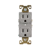 Eaton Arrow Hart 15-Amp 125-volt Industrial Duplex Outlet, Gray