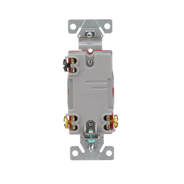 Eaton 20-Amp 3-Way Toggle Light Switch, Gray