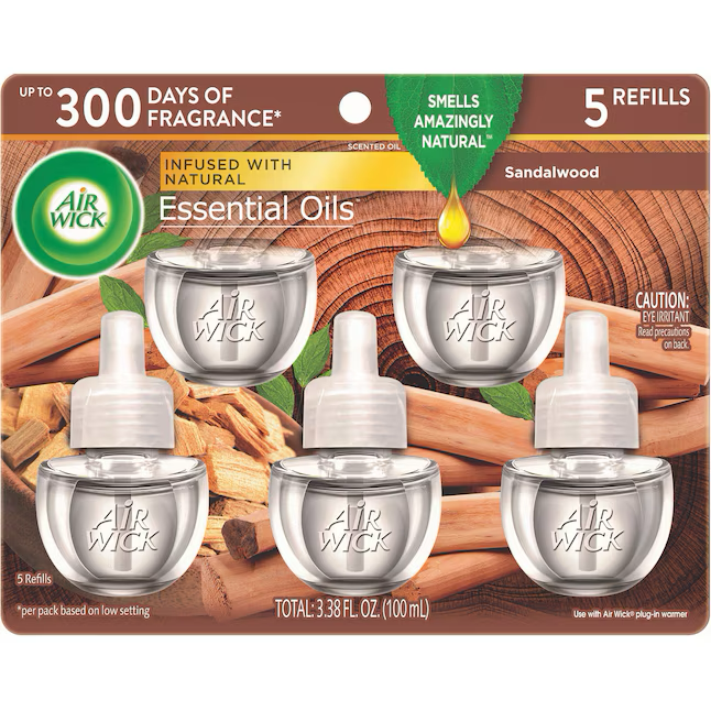 Air Wick 0.67-fl oz Sandalwood Refill Air Freshener (5-Pack)