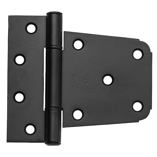 National Hardware 3-1/2-in Black Gate Hinge