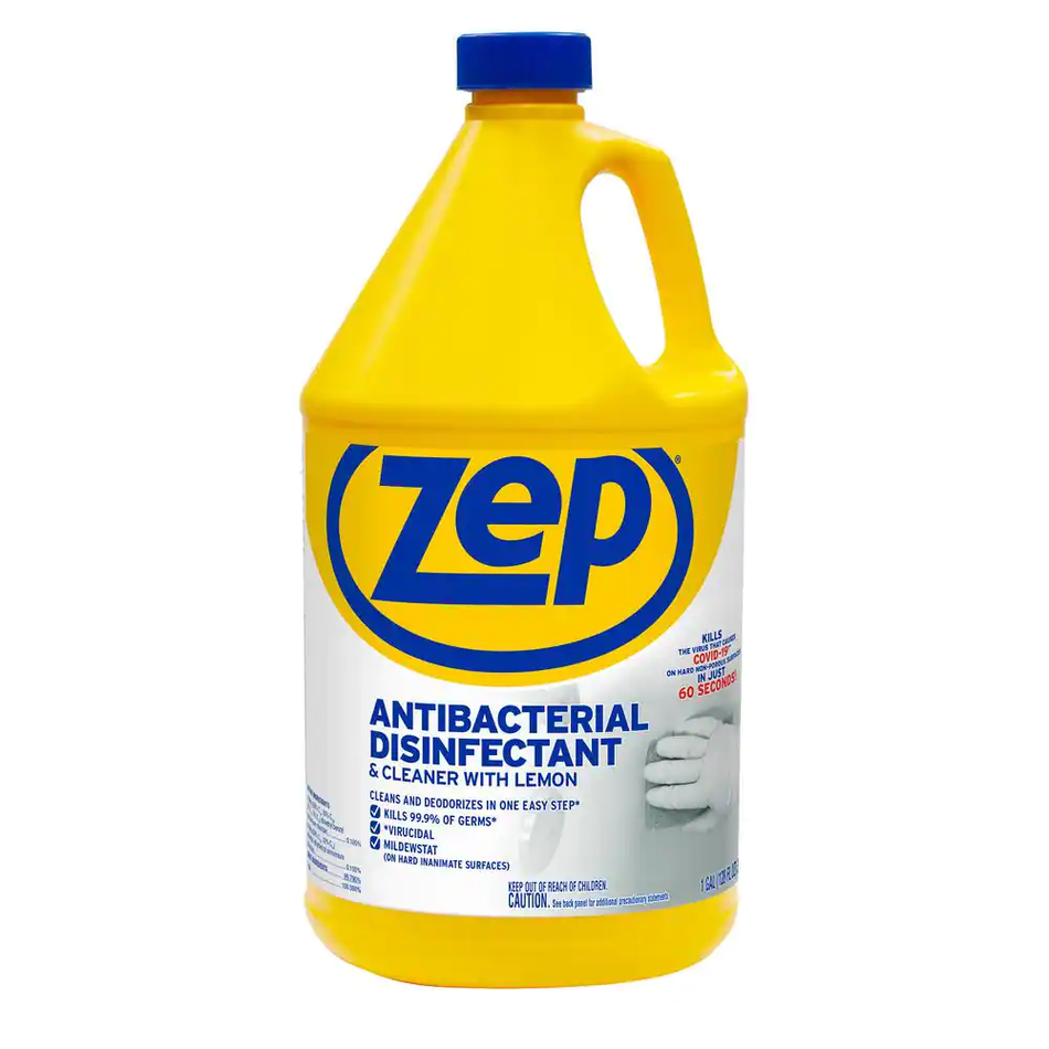 Zep Commercial Anti-Bacterial Disinfectant and Cleaner with Lemon (1 Gallon)