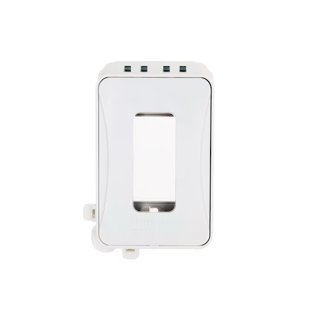 Hubbell TayMac 1-Gang Rectangle White Plastic Weatherproof Electrical Box Cover