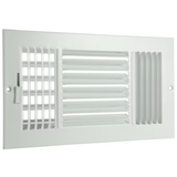 RELIABILT 14 in x 6 in 3 vías de acero blanco para pared lateral o techo