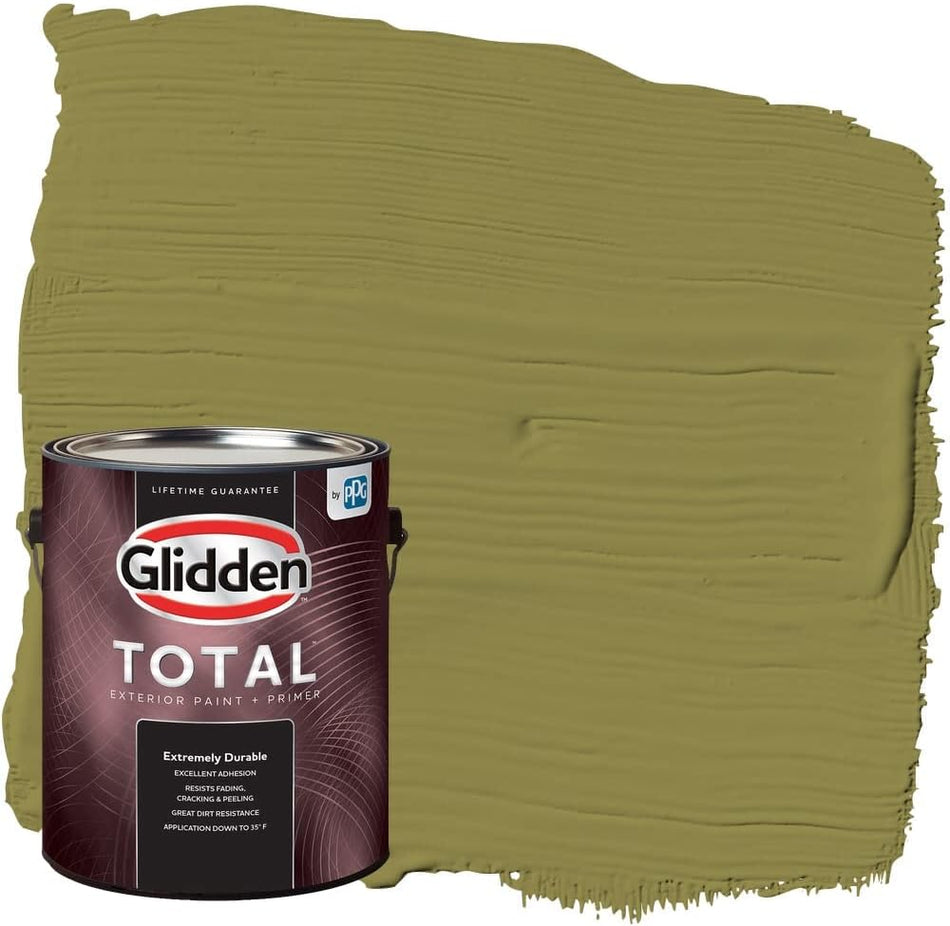 Glidden Total Exterior Paint & Primer Semi-Gloss, Frog's Legs