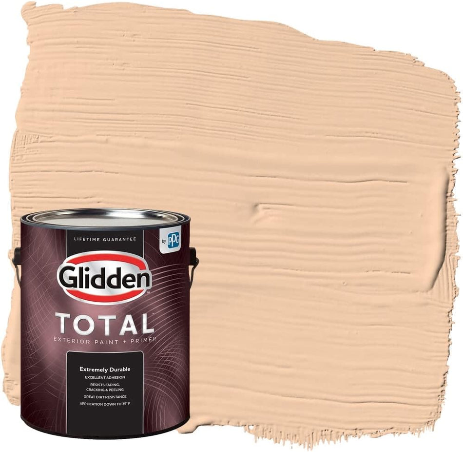 Glidden Total Außenfarbe und Grundierung, seidenmatt, Karamell-Eis 