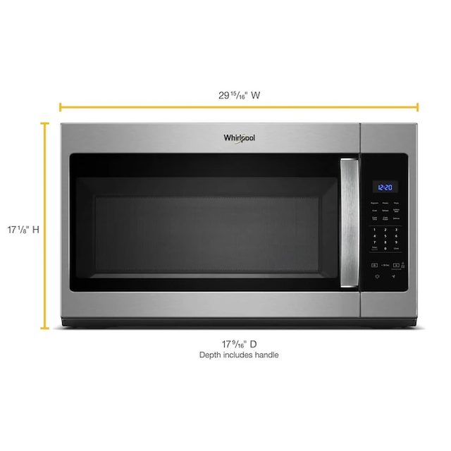 Whirlpool 1.7-cu ft 1000-Watt Over-the-Range Microwave (Fingerprint Resistant Stainless Steel)