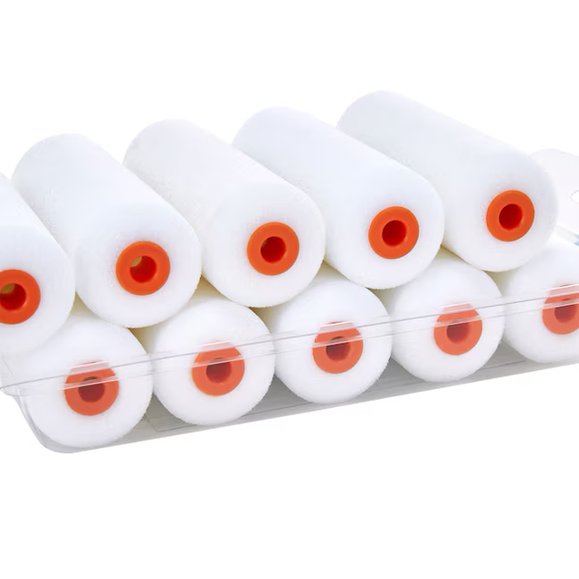 WHIZZ 4-in Cabinet and Door Foam Mini Paint Roller (10-Pack)