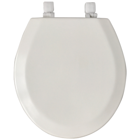 Eastman Wooden Toilet Seat - Beveled Round Top