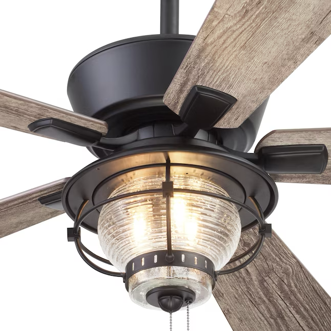 Harbor Breeze Merrimack II 52-in Bronze Indoor/Outdoor Ceiling Fan with Light (5-Blade)