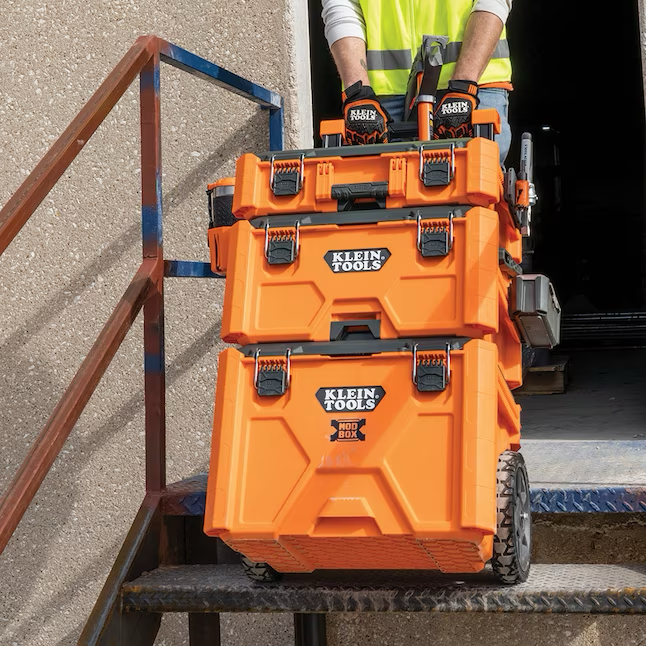 Klein Tools MODbox 22-in Orange Plastic Tool Box