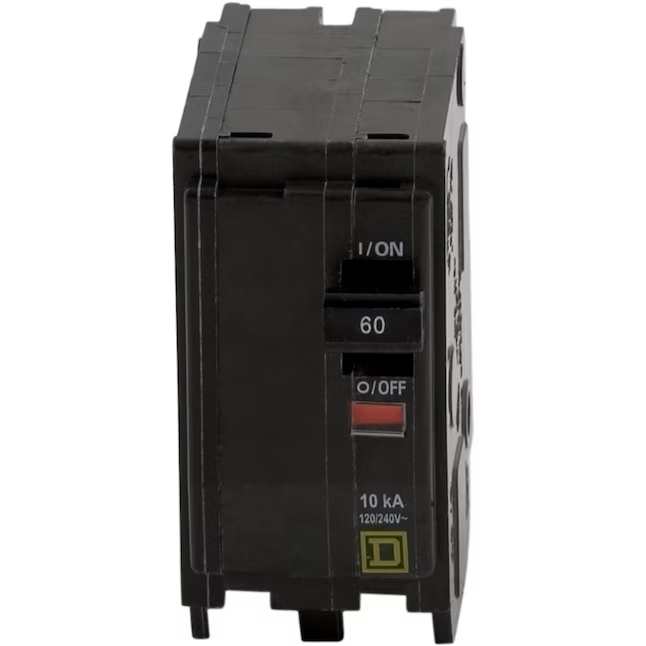 Square D QO 60-Amp 2-Pole Standard Trip Circuit Breaker