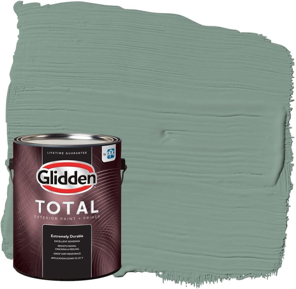 Glidden Total Exterior Paint &amp; Primer semibrillante, Paradise Found 