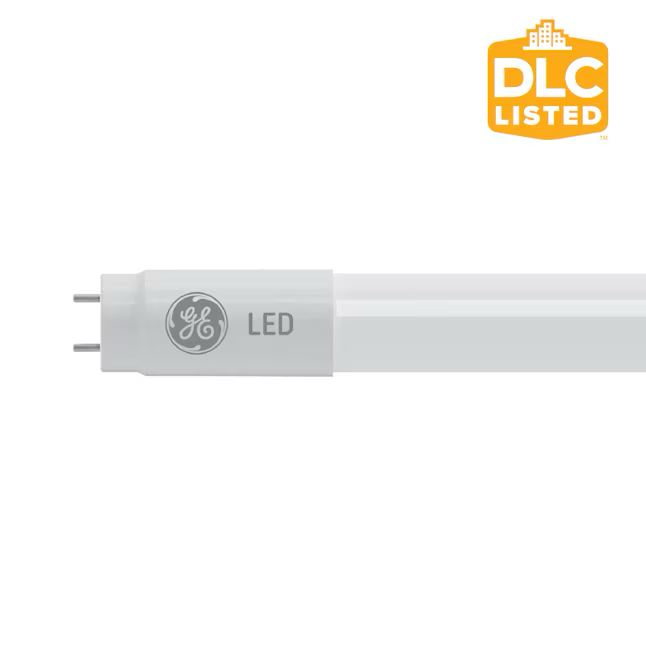 GE DLC-zertifizierte, direkt verdrahtete 32-Watt-EQ T8 Kaltweiß-G13-dimmbare LED-Glühbirne (10er-Pack)