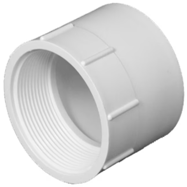 Conector adaptador hembra de PVC de 2 pulgadas de diámetro Charlotte Pipe