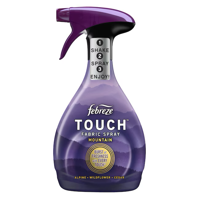 Febreze TOUCH Desodorante para telas de montaña de 27 oz