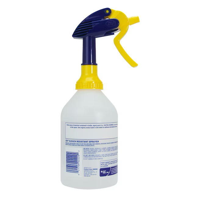 Zep 32 oz. Plastic Bleach Resistant Sprayer 2.0 Whole Bottle