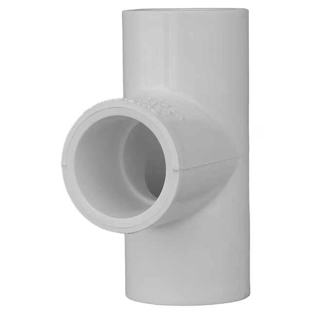 Charlotte Pipe 1-1/2 Zoll weißes PVC SCH40 T-Stück für Druckanwendungen