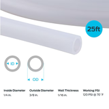 EZ-FLO 1/4-in ID x 25-ft Polyethylene White Polyethylene Tubing