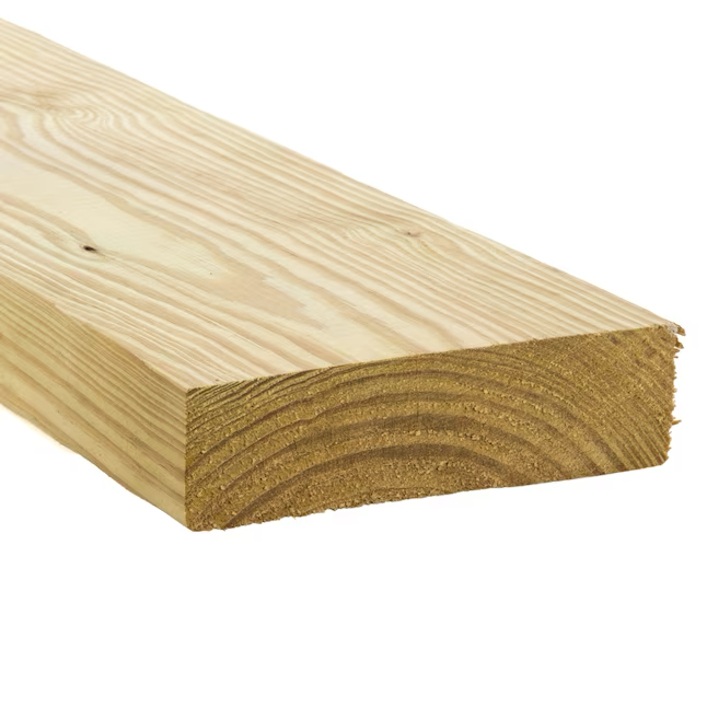 Madera tratada a presión #2 Prime Southern Yellow Pine de 2 x 6 x 12 pies para climas severos