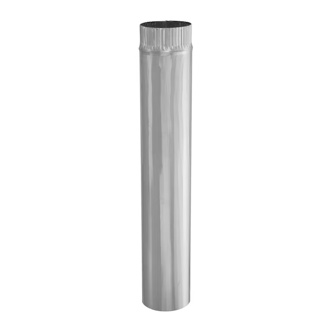 IMPERIAL 4-in x 24-in Galvanized Steel Round Duct Pipe