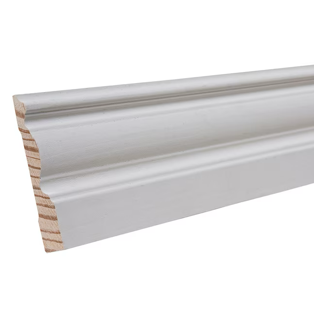 RELIABILT 9/16-in x 3-1/4-in x 12-ft Architectural Primed Pine 3322 Baseboard Moulding