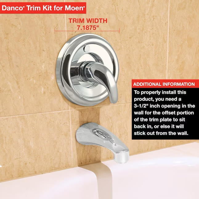 Danco Brushed Nickel 1-handle Bathtub and Shower Faucet