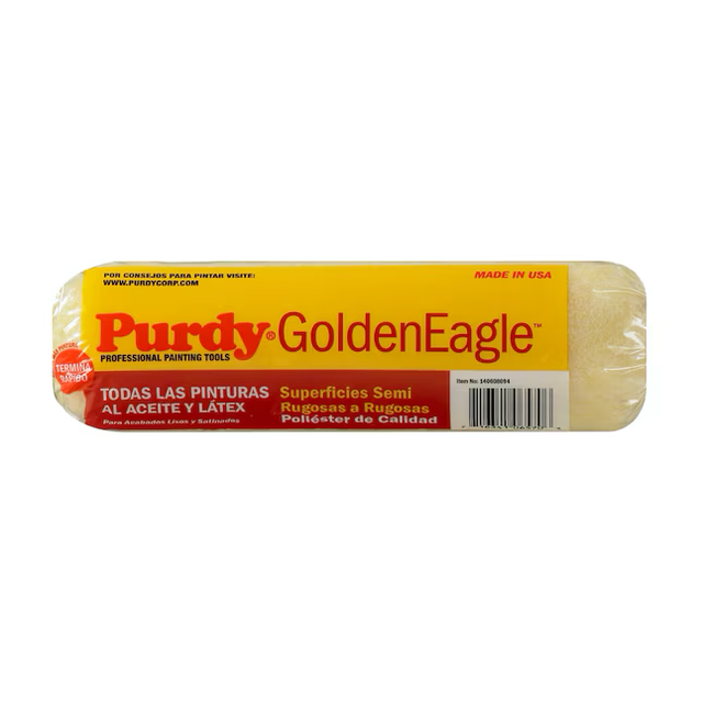 Purdy Golden Eagle 9-in x 1/2-in Nap Knit Polyester Paint Roller Cover