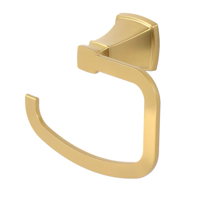 allen + roth 3-Piece Chesler Gold Decorative Bathroom Hardware Set with Towel Bar,Toilet Paper Holder and Towel Ring