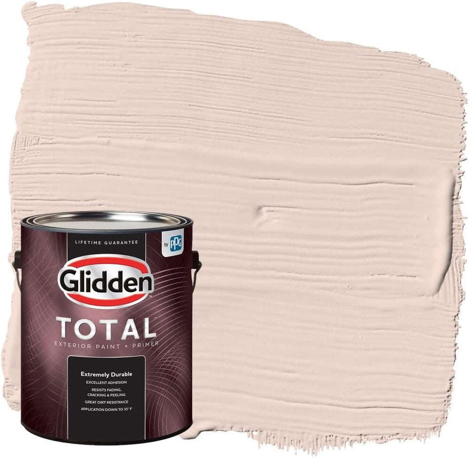 Glidden Total Exterior Paint & Primer Semi-Gloss, Boardwalk